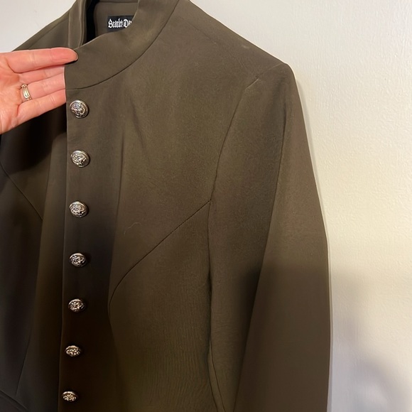 Sz M Women’s military-style blazer army green - Picture 6 of 6